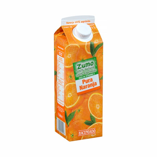 Zumo pura naranja Hacendado mercadona